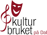 Logotyp med teatermask och texten Kulturbruket på Dal