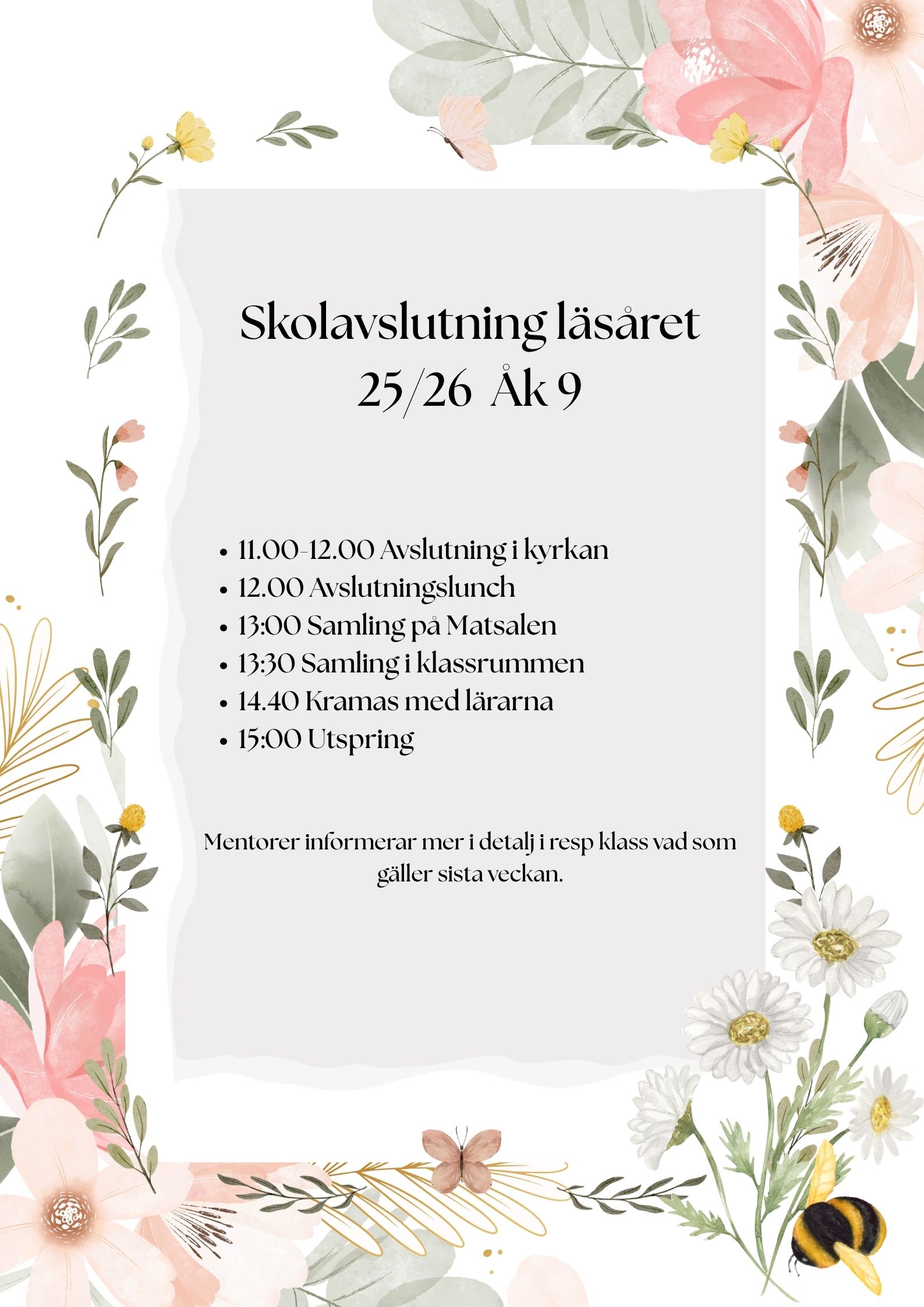 Skolavslutning Hagaskolan år 9