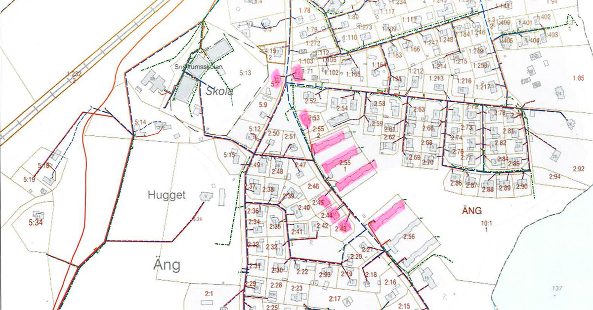 Karta Vatten Grenebacken