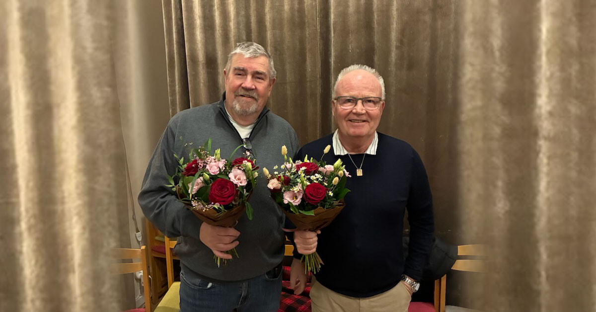 Per Erik (Pelle) Norlin och Larsinge Fahlén