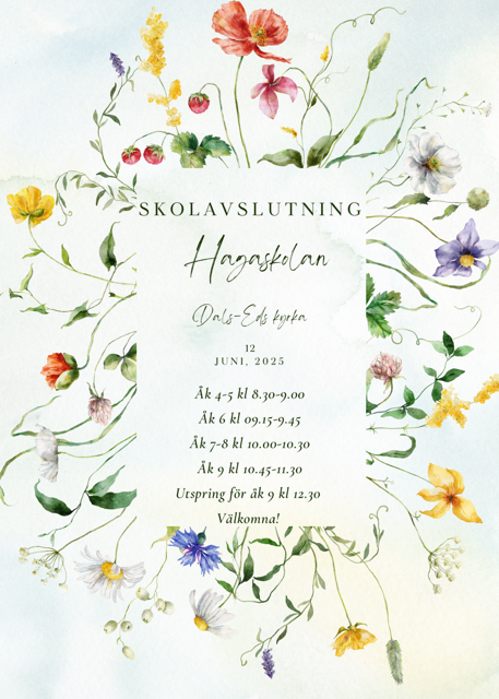 Skolavslutning Hagaskolan