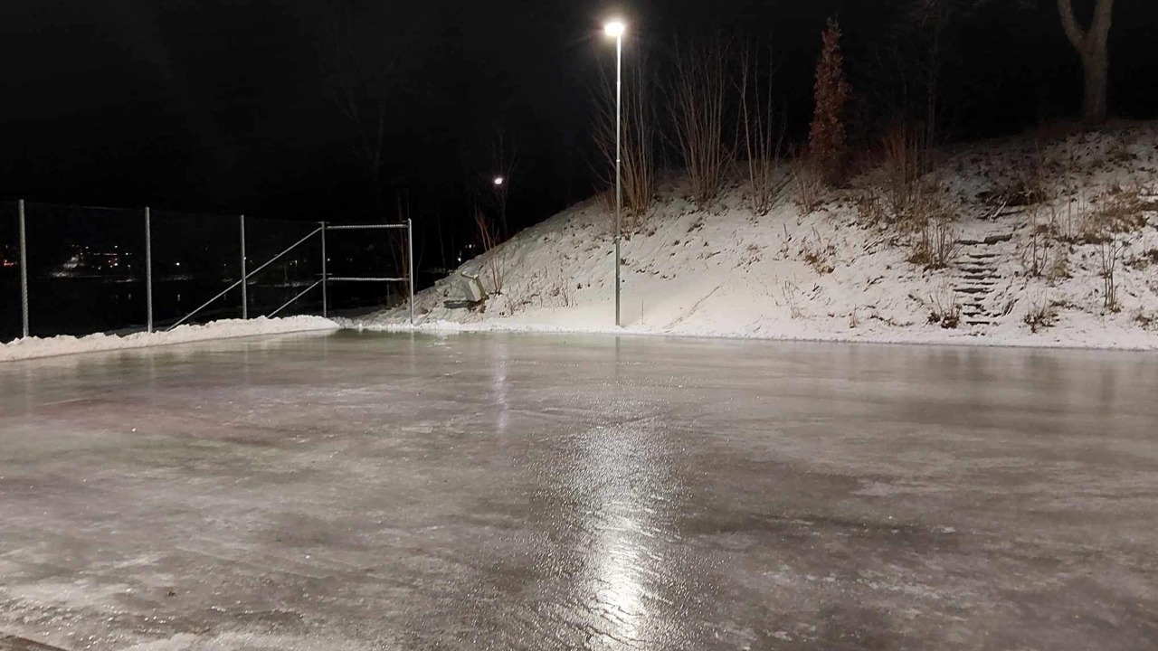Isbana vid Terrassparken