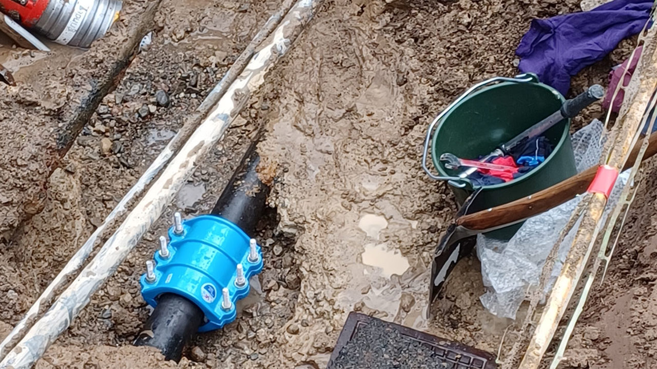 Vattenläcka Åtgärdad