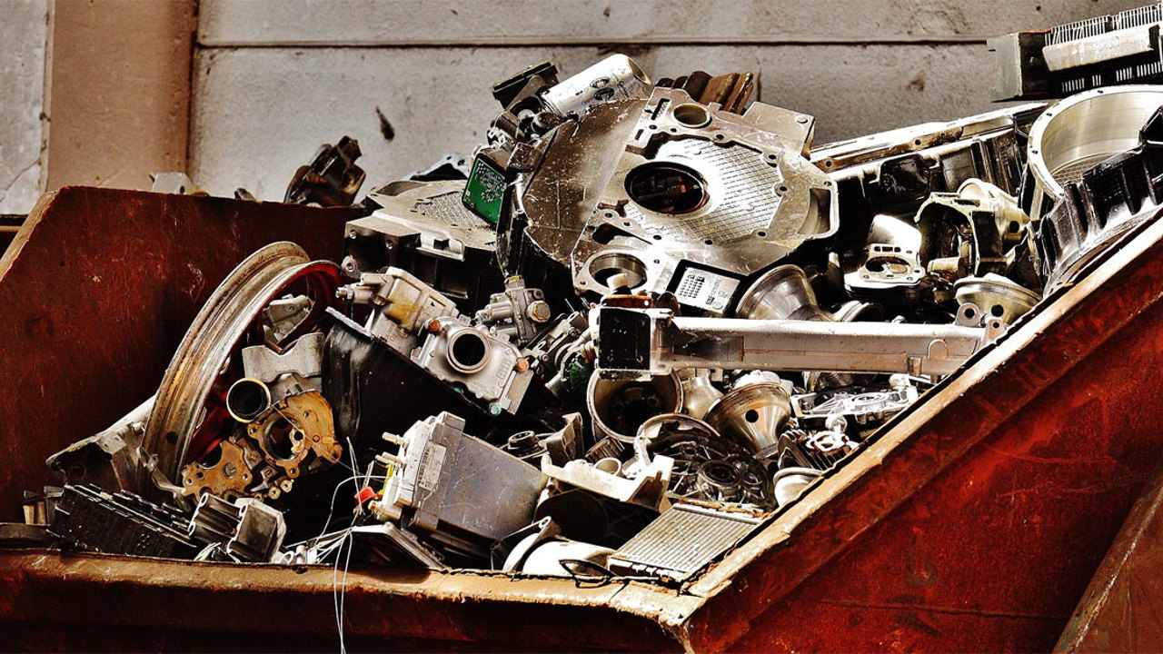 Metallskrot Container